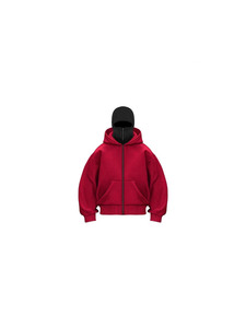 Balaclava Full-Zip Hoodie – Heavyweight Techwear Ski Mask Hooded Sweatshirt Streetwear - Product Image 3