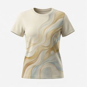 Nueva Llegada, Camisa de Oficina para Mujer, Primavera Otoño, Moda, Estampado Moderno, Vestido Informal para Dama, 240 g/m², 100% Algodón Satinado con Lentejuelas - Product Image 1