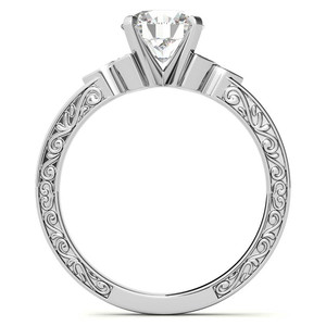 Classic Designer 18k SOLID Gold <b>Ring</b> Round Brilliant Lab Grown Diamond Antique <b>Celtic</b> Knot Engagement <b>Ring</b> For Women And Girls - Product Image 5