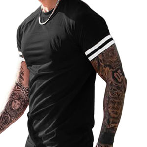 Ensemble deux pièces d'été pour homme, 100 % coton uni, sur mesure, respirant, t-shirt et short décontractés, option prix de gros - Product Image 6