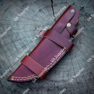 Funda Artesanal Vintage para Cuchillo, Cosida a Mano, de Cuero Genuino, Premium, de Piel de Vaca Gruesa, para Llevar en el Cinturón, para Cuchillos de Hoja Fija, para Campismo al Aire Libre - Product Image 6
