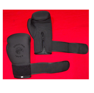 Gants de boxe noirs légers de 10 oz, personnalisables en gros, marque OEM, lavables, pour l'entraînement sportif et les arts martiaux - Product Image 1