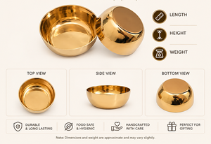 Cuenco Decorativo de Lujo para Servir, Recipiente Metálico para Frutos Secos, Contenedor para Almacenar Nueces, Cuenco de Latón con Acabado Plateado y Dorado de Primera Calidad para el Hogar y la Cocina - Product Image 6