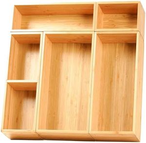 Factory Direct Wooden Drawer Box Insert Divider Organizer for Home Kitchen Cabinet Storage System - Product Image 1