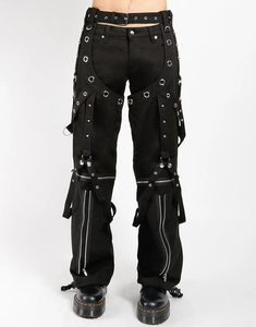 Custom High Quality 100% Cotton Gothic Pants Unisex Loose Fit Multi <b>Pocket</b> Alternative Fashion Streetwear <b>Trousers</b> - Product Image 6