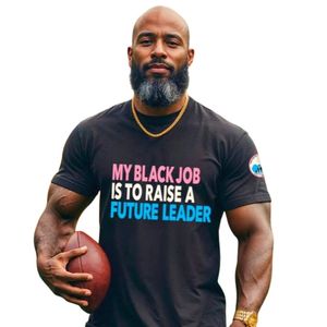T-shirt à manches courtes pour adolescents noirs, imprimé graphique à lettres, col rond en coton, style décontracté, haut tendance pour jeunes, streetwear quotidien - Product Image 1