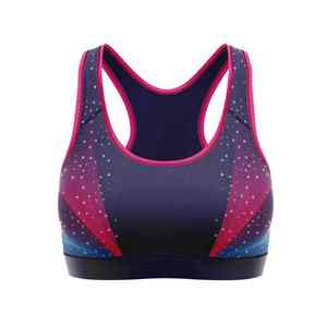 Soutien-gorge de sport dos croisé grande taille de qualité supérieure pour femme, séchage rapide, idéal yoga et course à pied, avec tissu extensible quadridirectionnel écoresponsable - Product Image 1