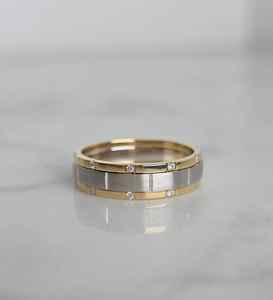 Bague de fiançailles et de mariage unisexe en argent sterling 925 certifié, style hip-hop, avec diamant Moissanite VVS1 plaqué or, bijoux hip-hop - Product Image 1