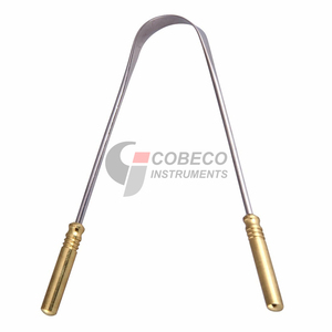 Raspador de Lengua con Mango Ponderado, Diseño Equilibrado de Acero Inoxidable, Presión Controlada, Deslizamiento Suave - Product Image 1