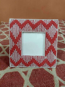 Handcrafted Waterproof Customizable Beaded Photo <b>Frame</b> with Custom Logo Custom Color & Design for Home & Commercial Use - Product Image 1