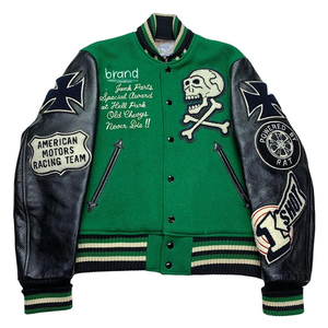High Quality Breathable Custom Embroidered Winter Street Wear Canvas Hooded Varsity <b>Jacket</b> for <b>Men</b> - Product Image 1