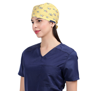 Women Nurse <b>Scrub</b> <b>Cap</b> Breathable Surgical Medical Hat Adjustable Tie Back Hospital Operating Room Headwear OEM Factory Supplier - Product Image 1