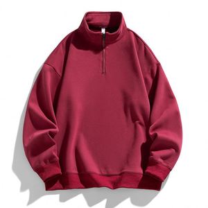 Sudadera Unisex de Alta Calidad en Poliéster y Algodón, Cuello con Cierre de Cremallera, 330g, Resistente al Viento y al Agua, con Logotipo Personalizado en la Parte Posterior del Cuello - Product Image 3