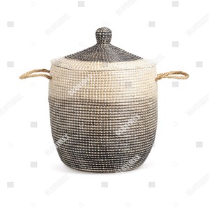 Panier en jacinthe d'eau de qualité supérieure, organisateur de rangement durable pour la maison, directement de l'usine - Product Image 4