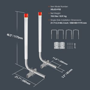 Pali Guida per Rimorchio Barca con Luce LED da 40 Pollici, 2 Pezzi, in Acciaio ad Alta Durezza, Guide per Rimorchio in PVC - Parti e Accessori Premium - Product Image 4