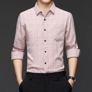 Nueva Camisa de Lino y Algodón de Manga Larga para Hombre, Casual y Moderna, con Rayas, Cómoda, Transpirable y Versátil - Product Image 2