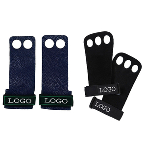 Support de poignet de gymnastique à 3 trous pour la musculation, l'entraînement de force, unisexe, réglable, antidérapant, en polyester, 3 trous - Product Image 1