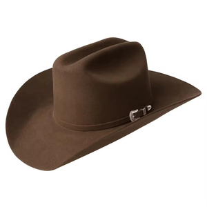 Chapeau Fedora en feutre unisexe en cuir de haute qualité avec bord large classique froncé pour les voyages, les sports et l'extérieur, utilisable en toutes saisons - Product Image 6