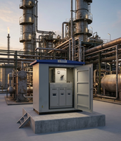 Poste de transformateur compact sur mesure de 1250 kVA, type boîtier 20 kV 400 V, avec appareillage HT/LT de marque et transformateur