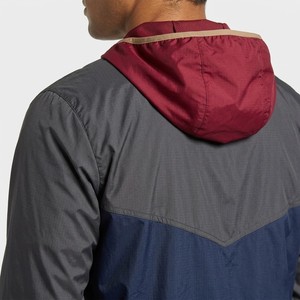 Hot Sale Color Block Hooded Windbreaker <b>Jacket</b> Lightweight Zipper Outdoor <b>Running</b> Sportswear Casual Street Style <b>Mens</b> Activewear - Product Image 5