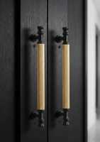 Poignée de meuble carrée KELLTON en or antique de luxe, design moderne mi-siècle, durable et antirouille