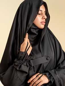 Vente en gros de Burqas, Niqabs, Hijabs carrés en Chiffon Bulle et Georgette, unis, pour femmes musulmanes, prix de gros, OEM bienvenu - Product Image 2