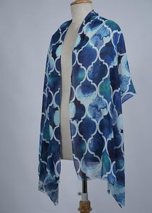 Bufanda de Lujo para Mujer, Mezcla de Seda y Modal, Estampado Digital, Suave y Ligera, Elegante, Chal de Moda, Accesorios con Estilo - Product Image 4