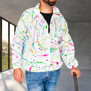 High Quality Canvas Winter Waterproof Hooded Windbreaker <b>Jacket</b> for Men Casual Street Fashion <b>with</b> <b>Zipper</b> Closure Front Design - Product Image 3