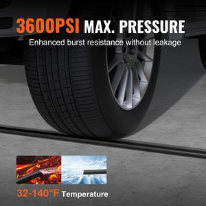 Tubo per Idropulitrice Anti-Piegatura da 50 FT con Filettatura in Ottone da 1/4'' e Raccordo M22 da 14mm, Sostituzione per la Maggior Parte dei Marchi, per Settori Agricoli - Product Image 5