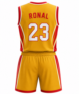 Ensemble d'uniformes de basketball personnalisés OEM ODM, maillot et short de basketball par sublimation, vêtements de sport pour hommes, polyester à séchage rapide, entraînement d'équipe - Product Image 2