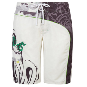 Shorts pour hommes en polyester/coton respirant de qualité supérieure, imprimés numériquement, personnalisables en gros, OEM/ODM, avec taille élastique - Product Image 2