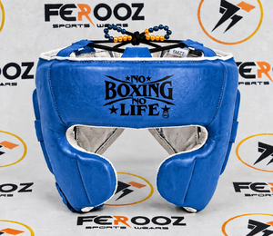 Protector de Cabeza de Cuero Genuino Premium con Cordones Seguros para Entrenamiento Atlético y Sesiones de Práctica - Product Image 1