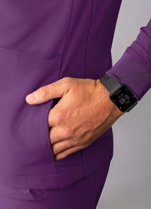 Ensemble de blouses médicales imperméables pour hommes, col en V, uniforme d'hôpital, tissu extensible confortable, vêtements de travail, blouse imperméable à col en V pour hommes - Product Image 2