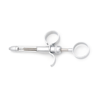 Seringue dentaire aspirante de haute qualité 1,8 ml en acier inoxydable, instrument d'injection réutilisable, outil chirurgical, kit de précision professionnelle