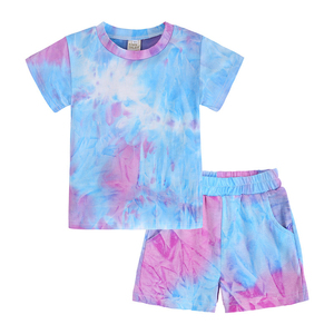 BNSB SPORTS Oversized Tie-Dye Crewneck T-Shirt & Shorts Set 2026 New Men's High Street Summer Fashion 100% Cotton Quick Dry Set - Product Image 6