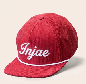 Wholesale Custom Logo Corduroy Snapback <b>Hat</b> High Quality Red <b>Flat</b> Brim Rope Cap Vintage Embroidered Hip Hop Sports <b>Hats</b> - Product Image 3