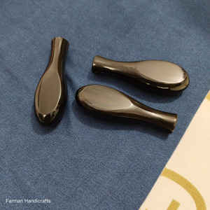 Material de mango de cuerno de búfalo negro premium hecho a mano para la fabricación de cuchillos a precio económico. - Product Image 2