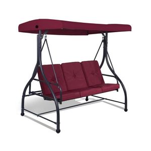 Convertible 3-Seat <b>Swing</b> <b>Hammock</b> Bed Patio <b>Swings</b> with Durable and Comfortable Features - Product Image 2
