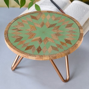 Handmade Wooden And Iron <b>Cake</b> <b>Stand</b> For Birthday Party Decoration Multi Dessert Serving And Event Styling - Product Image 1