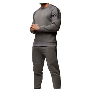 Ensemble de pantalons de gym pullover de fitness personnalisés unisexe sweatshirts lourds avec logo imprimé pour hommes de grande taille sweats à capuche de jogging de printemps - Product Image 1
