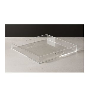<b>Small</b> And Large Size Acrylic Food Fruits Serving Tray Custom Logo Home <b>Table</b> Tea Coffee Serving Tray Super Quality - Product Image 4