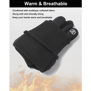 Winter Motorcyclist <b>Gloves</b> for <b>Men</b> Cycling Warm Fleece Skiing Bicycle Waterproof Thermal <b>Gloves</b> Gym <b>Touch</b> <b>Screen</b> Anti-slip - Product Image 2