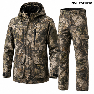 Custom OEM Waterproof Breathable Windproof Unisex Adult Winter Hunting Clothing Jacket Pants Set Outdoor Tactical Uniform - Product Image 5