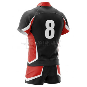 Conjunto de Ropa Deportiva Resistente para Equipos de Rugby, Uniforme con Tela que Absorbe la Humedad, Ajuste Cómodo para Partidos - Product Image 3