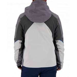 เสื้อแจ็คเก็ตสกีสีน้ำเงินกรมท่า-ขาวสำหรับผู้ชาย แขนยาว มีกระเป๋าหลายช่อง เสื้อกันหนาวสำหรับเล่นหิมะ เสื้อโค้ทกีฬากลางแจ้งอุ่นๆ - Product Image 2