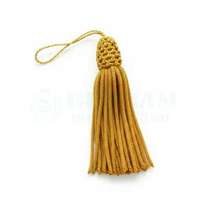 Flecos Decorativos de Seda con Cuentas y Borlas de Hilo Metálico Dorado, Hechos a Mano, de Alta Calidad, Estilo Antiguo, Venta al Por Mayor - Product Image 5