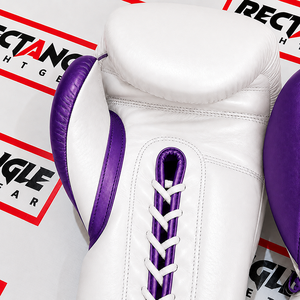 Gants de boxe rectangulaires en cuir premium, à lacets, pour entraînement et sparring, équipement de boxe professionnel avec protection solide des poignets. - Product Image 2