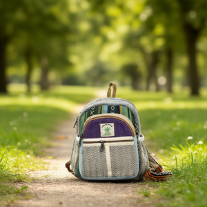 Hemp Cotton <b>Mini</b> <b>Backpack</b> Promotional Product - Product Image 3