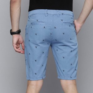 Shorts décontractés en coton pour hommes avec logo personnalisé, respirants, pour l'été, avec cordon de serrage, pour la détente, la plage, la gym, le streetwear, vêtements de mode - Product Image 3