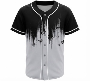 Maillot de baseball unisexe violet à manches courtes, boutonné sur le devant, en polyester anti-humidité, coupe classique, taille adulte, couleur unie - Product Image 6